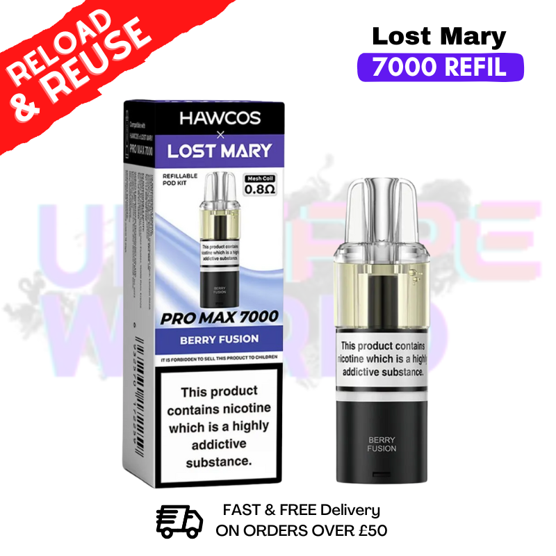 Berry Fusion Lost Mary 7K 7000 Puff Replacement Pods