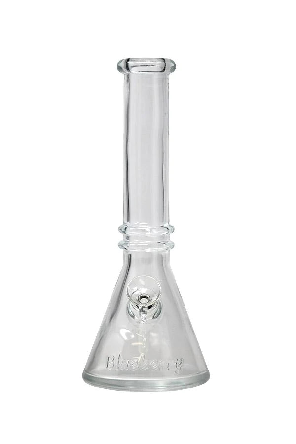 10" Blueberry Double Ring Soft Glass Beaker Bong - Image 6