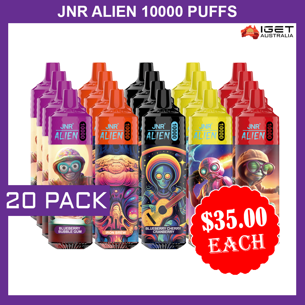 JNR ALIEN 10000 PUFFS – 20 PACK