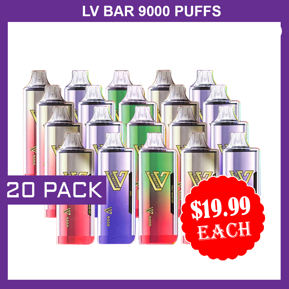 LV BAR – 9000 PUFFS – 20 PACK