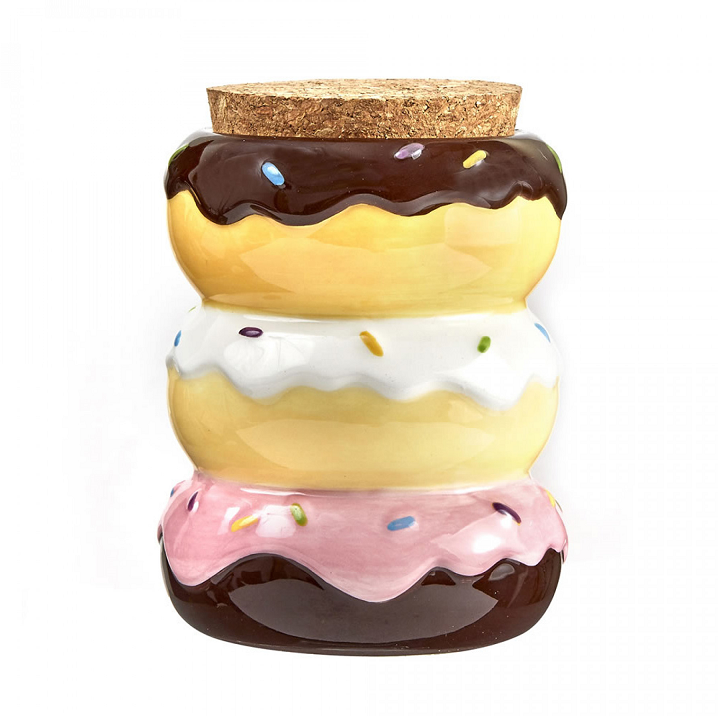 Ceramic Stash Jar - Donut