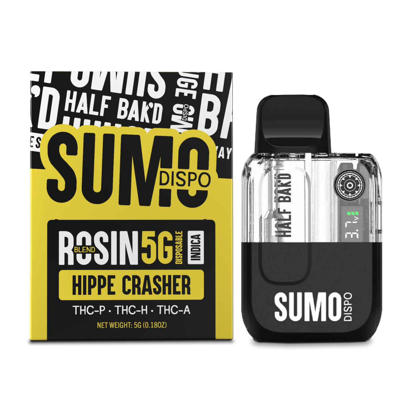 Half Bak'd THC-A SUMO Disposable | 5g - Image 2