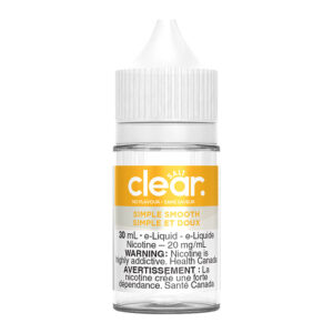 Clear Salt Nic E-liquid - Simple Smooth 30ml