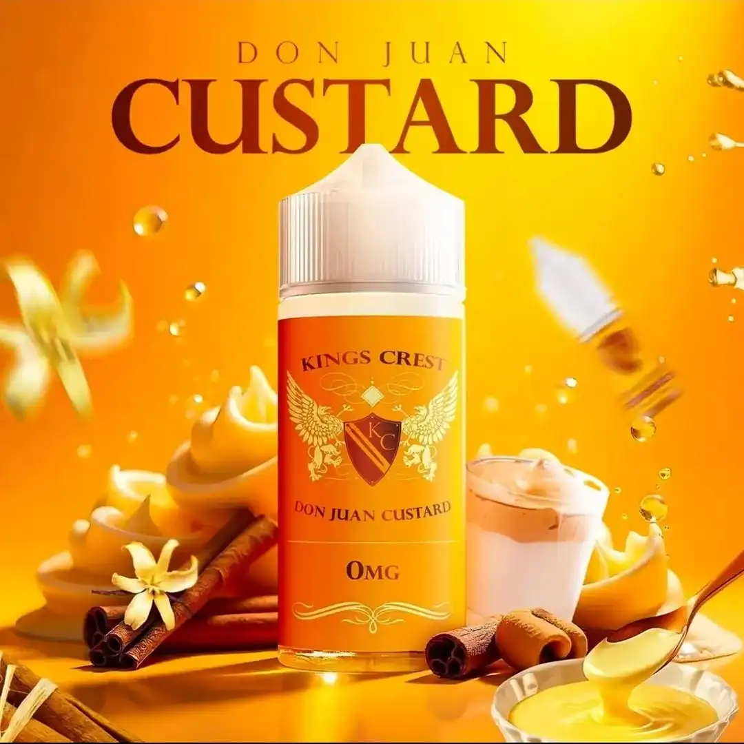 Don Juan Custard 100ml e 30ml – Kings Crest - Image 2