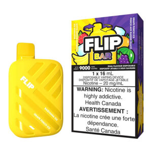 Flip Bar Disposable Vape Device - Razz Nana Ice And Grape Punch Ice
