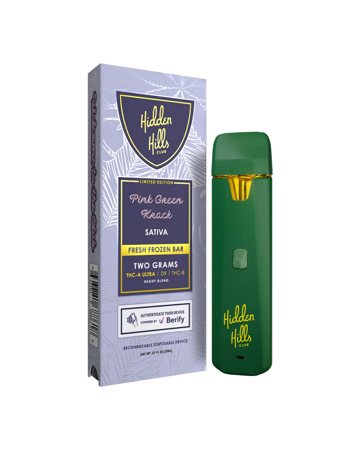 Hidden Hills Heady Blend THCA Disposable | 2g - Image 2
