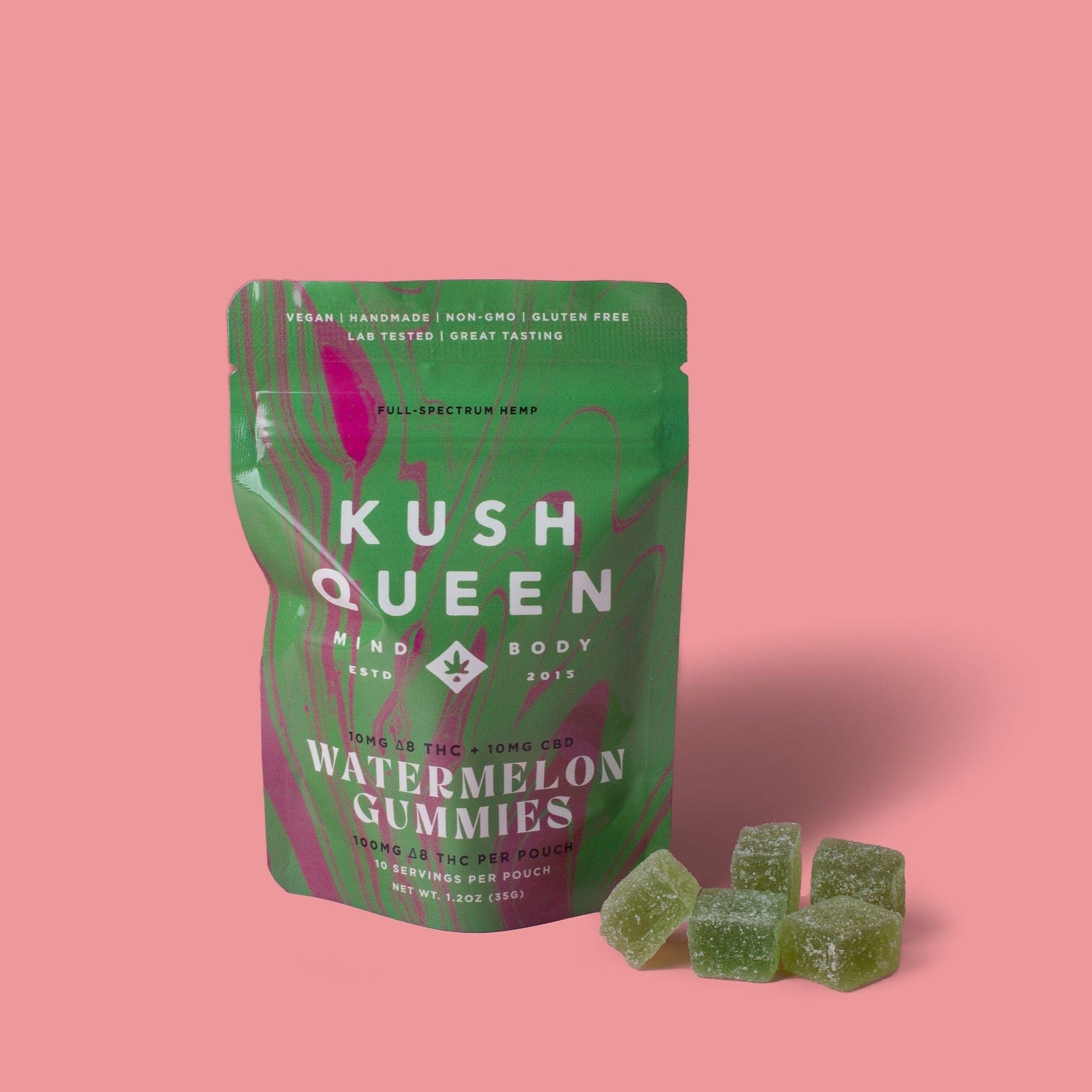Watermelon Delta 8 THC + CBD Gummies
