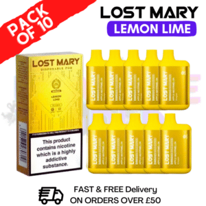 Lemon Lime - Lost Mary GOLD Box of 10