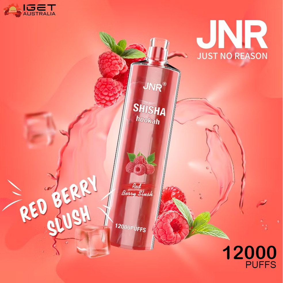 JNR SHISHA HOOKAH – RED BERRY BLUSH – 12000 PUFFS