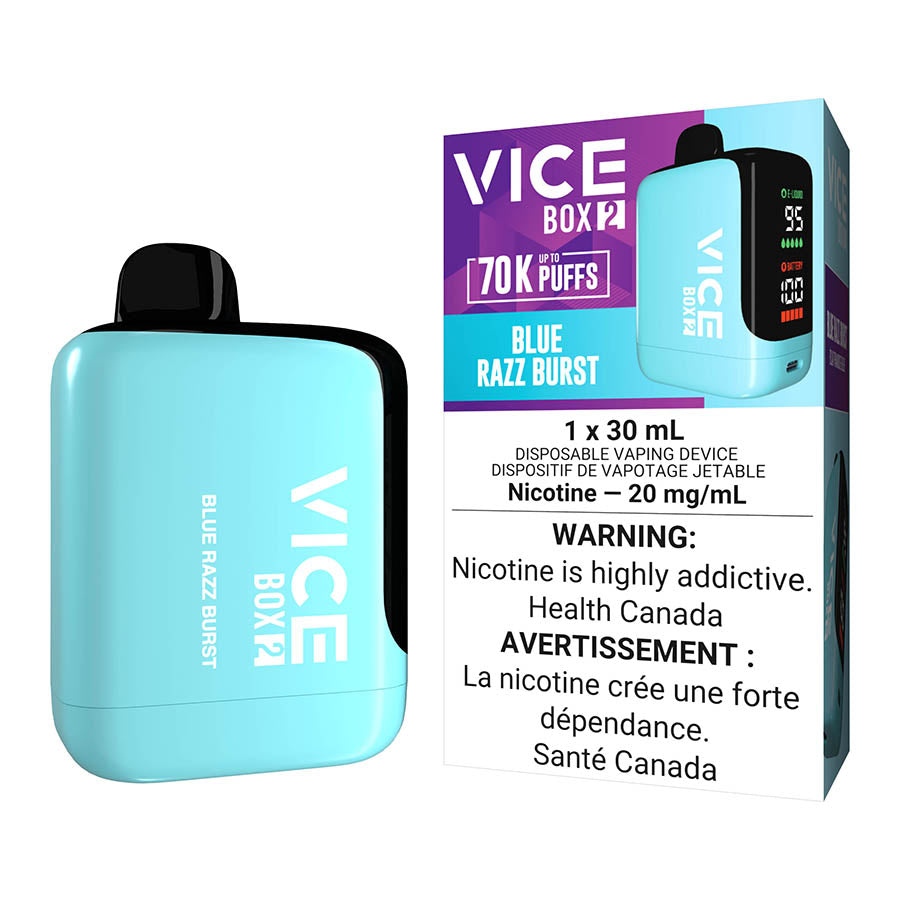 Vice Box 2 Disposable Vape Device - Blue Razz Burst
